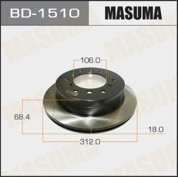 MASUMA BD-1510 - Спирачен диск vvparts.bg