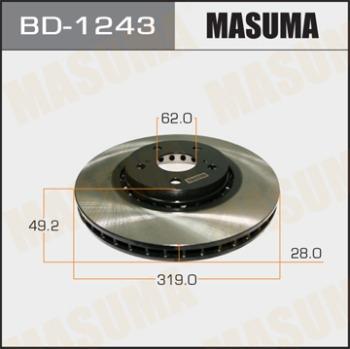 MASUMA BD-1243 - Спирачен диск vvparts.bg