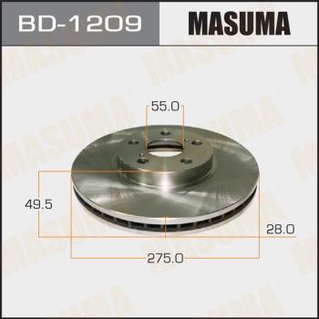 MASUMA BD-1209 - Спирачен диск vvparts.bg