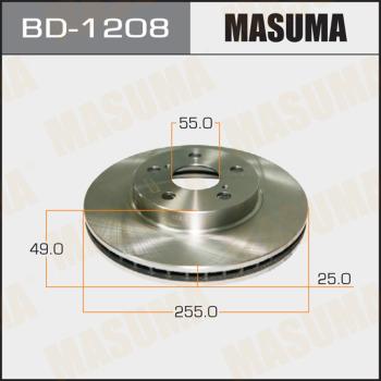 MASUMA BD-1208 - Спирачен диск vvparts.bg