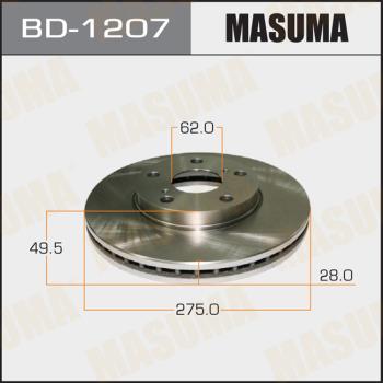 MASUMA BD-1207 - Спирачен диск vvparts.bg