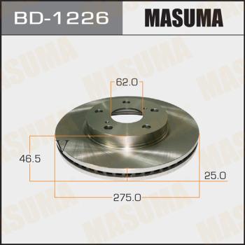 MASUMA BD-1226 - Спирачен диск vvparts.bg