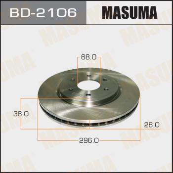 MASUMA BD-2106 - Спирачен диск vvparts.bg