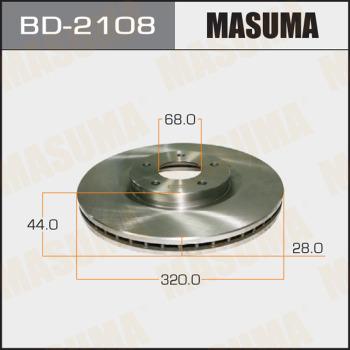 MASUMA BD-2108 - Спирачен диск vvparts.bg