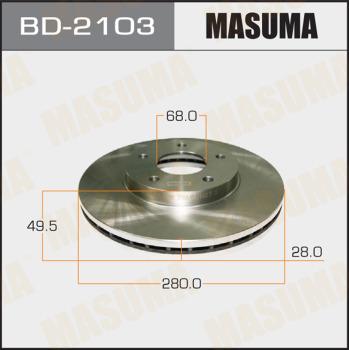 MASUMA BD-2103 - Спирачен диск vvparts.bg