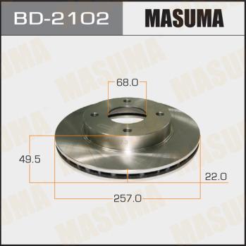 MASUMA BD-2102 - Спирачен диск vvparts.bg