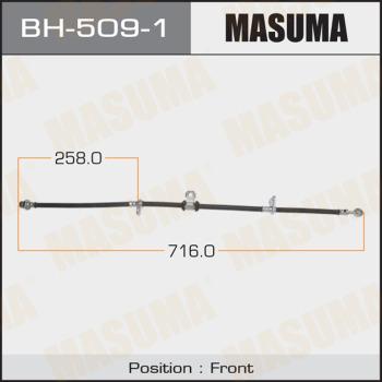 MASUMA BH-509-1 - Спирачен маркуч vvparts.bg