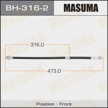 MASUMA BH-316-2 - Спирачен маркуч vvparts.bg