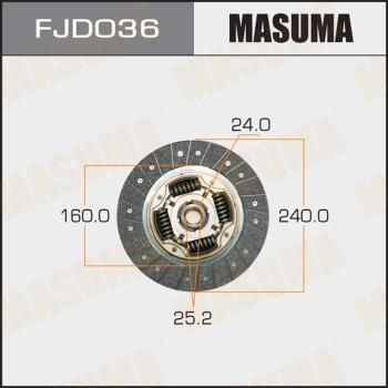 MASUMA FJD036 - Диск на съединителя vvparts.bg