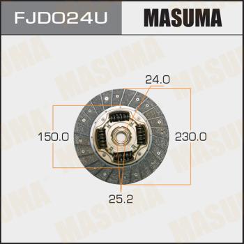 MASUMA FJD024U - Диск на съединителя vvparts.bg