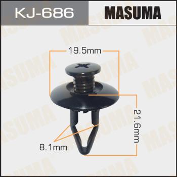 MASUMA KJ-686 - Клипс (щипка), декоративна / предпазна лайсна vvparts.bg