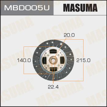 MASUMA MBD005U - Диск на съединителя vvparts.bg
