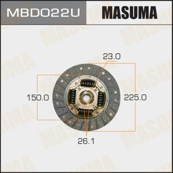 MASUMA MBD022U - Диск на съединителя vvparts.bg