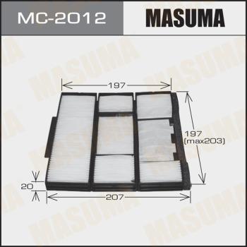 MASUMA MC-2012 - Филтър купе (поленов филтър) vvparts.bg