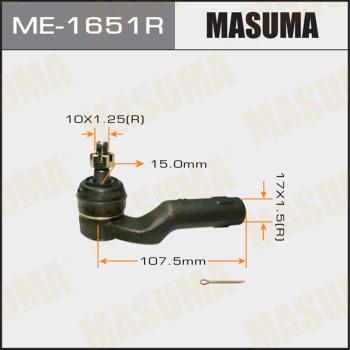 MASUMA ME-1651R - Накрайник на напречна кормилна щанга vvparts.bg