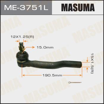 MASUMA ME-3751L - Накрайник на напречна кормилна щанга vvparts.bg