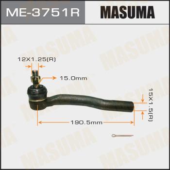 MASUMA ME-3751R - Накрайник на напречна кормилна щанга vvparts.bg