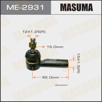 MASUMA ME-2931 - Накрайник на напречна кормилна щанга vvparts.bg