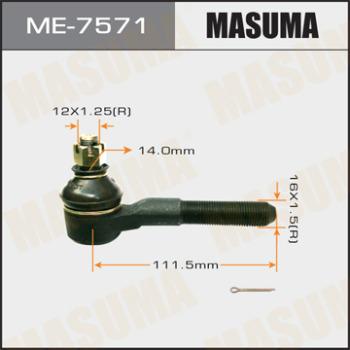 MASUMA ME-7571 - Накрайник на напречна кормилна щанга vvparts.bg