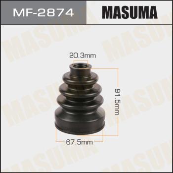 MASUMA MF-2874 - Маншон, полуоска vvparts.bg