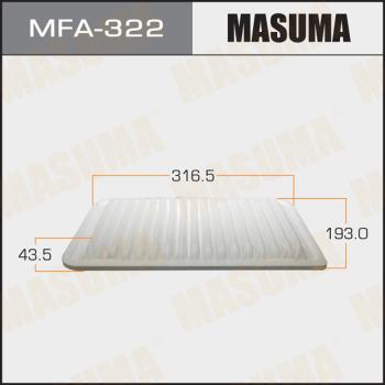 MASUMA MFA-322 - Въздушен филтър vvparts.bg