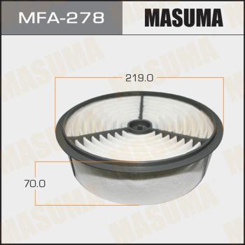 MASUMA MFA-278 - Въздушен филтър vvparts.bg