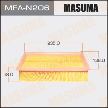 MASUMA MFA-N206 - Въздушен филтър vvparts.bg