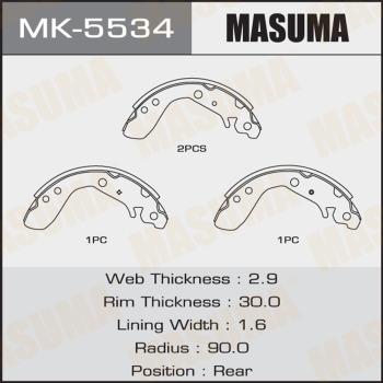 MASUMA MK-5534 - Комплект спирачна челюст vvparts.bg