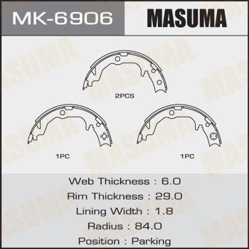 MASUMA MK-6906 - Комплект спирачна челюст vvparts.bg