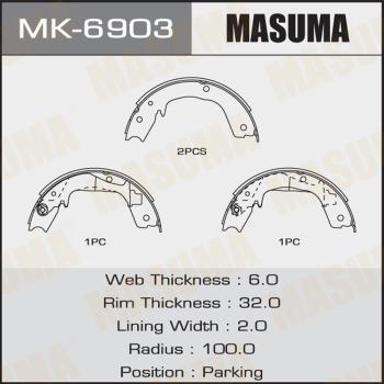 MASUMA MK-6903 - Комплект спирачна челюст vvparts.bg