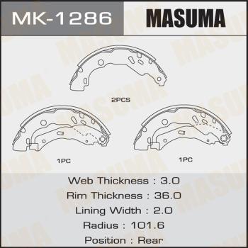 MASUMA MK-1286 - Комплект спирачна челюст vvparts.bg