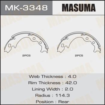 MASUMA MK-3348 - Комплект спирачна челюст vvparts.bg