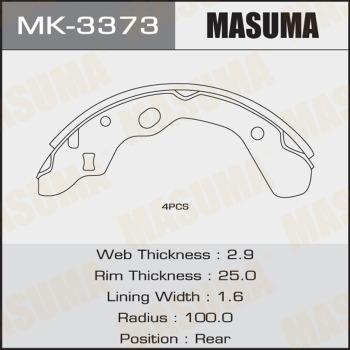 MASUMA MK-3373 - Комплект спирачна челюст vvparts.bg