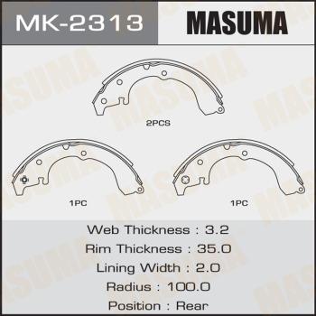 MASUMA MK-2313 - Комплект спирачна челюст vvparts.bg