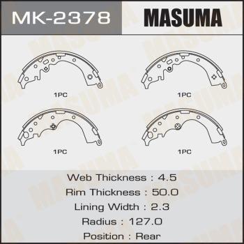 MASUMA MK-2378 - Комплект спирачна челюст vvparts.bg