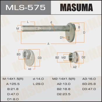 MASUMA MLS-575 - Болт за регулиране на страничния наклон vvparts.bg