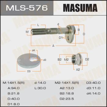 MASUMA MLS-576 - Болт за регулиране на страничния наклон vvparts.bg