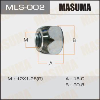 MASUMA MLS-002 - Гайка на колелото vvparts.bg
