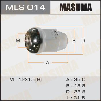 MASUMA MLS-014 - Гайка на колелото vvparts.bg