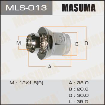 MASUMA MLS-013 - Гайка на колелото vvparts.bg