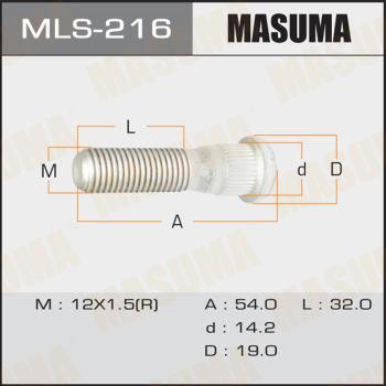 MASUMA MLS-216 - Колесен болт vvparts.bg