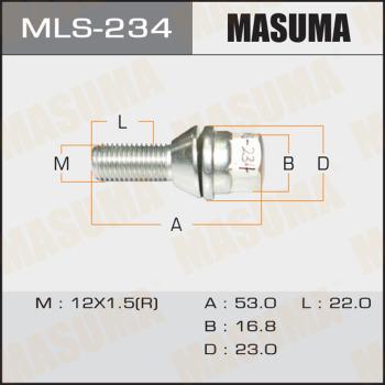 MASUMA MLS-234 - Болт на колелото vvparts.bg