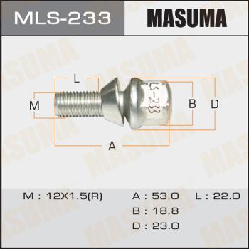 MASUMA MLS-233 - Болт на колелото vvparts.bg