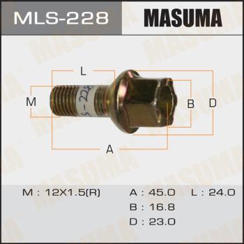 MASUMA MLS-228 - Болт на колелото vvparts.bg