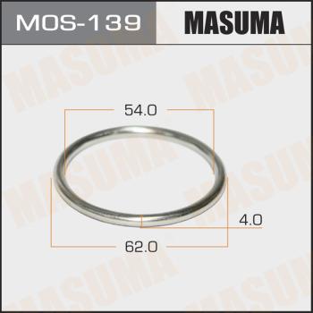 MASUMA MOS-139 - Уплътнителен пръстен, изпуск. тръба vvparts.bg