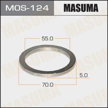 MASUMA MOS-124 - Уплътнителен пръстен, изпуск. тръба vvparts.bg