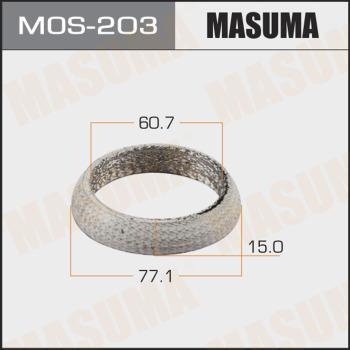 MASUMA MOS-203 - Уплътнителен пръстен, изпуск. тръба vvparts.bg