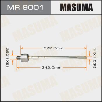 MASUMA MR-9001 - Аксиален шарнирен накрайник, напречна кормилна щанга vvparts.bg