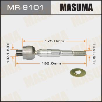 MASUMA MR9101 - Аксиален шарнирен накрайник, напречна кормилна щанга vvparts.bg