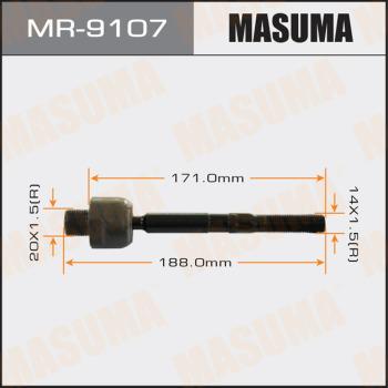 MASUMA MR-9107 - Аксиален шарнирен накрайник, напречна кормилна щанга vvparts.bg